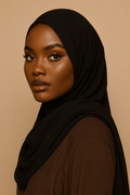 BY MEZÉAN – Premium Liquid Jersey Hijab Black